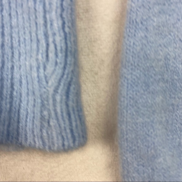 NWOT Cropped rainbow button wool blend sweater - Picture 6 of 7